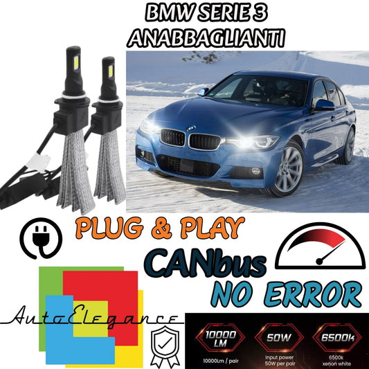 BMW 3 SERIES F30 LED HIGH BEAM LAMP KIT LED H7 6000K 6400 LUMEN NO FAILURE