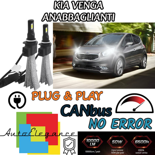 LED LOW BEAM LAMP KIT KIA VENGA LED H7 6000K WHITE NO ERROR 