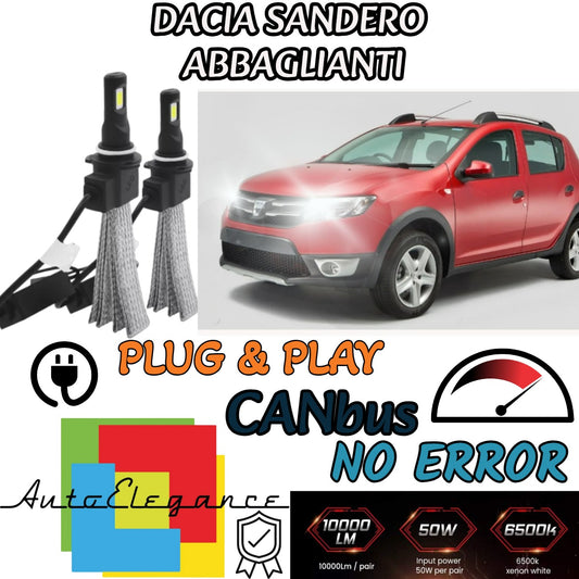 DACIA SANDERO MK2 LED HIGH BEAM LAMPS H7 6000K XENON QUICK START