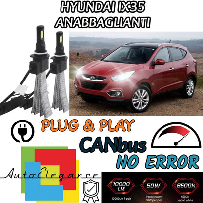 HYUNDAI IX35 PRE-RESTYLING LED LOW BEAM LAMP KIT LED H7 6000K NO ERROR 