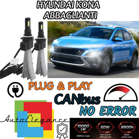 HYUNDAI KONA LED HIGH BEAM LAMP KIT H7 6000K 6400LUMEN ULTRA BRIGHT 