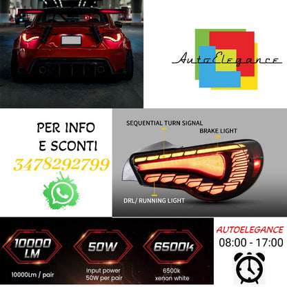 Fanali posteriori a LED completi per Toyota 86 2012-2021 Scion FR-S 2013-2021 Subaru BRZ 2013-2021