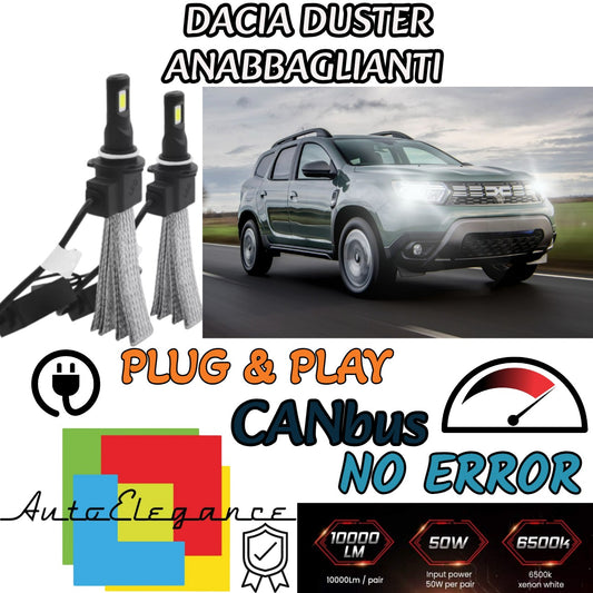 LED LOW BEAM LAMP KIT DACIA DUSTER LED LAMPS H7 6000K NO ERROR 