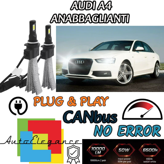 AUDI A4 B8 RESTYLING LED LOW BEAM LAMP KIT LED H7 6000K 6400 LUMEN