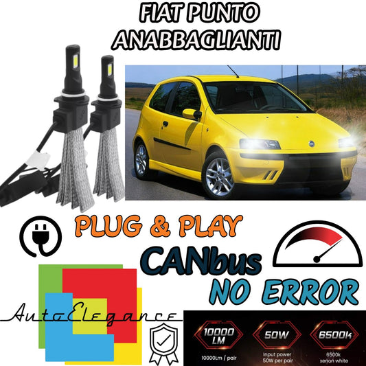 KIT LAMPADE ANABBAGLIANTI LED FIAT PUNTO MK2 RESTYLING LAMPADE LED H7 6000K