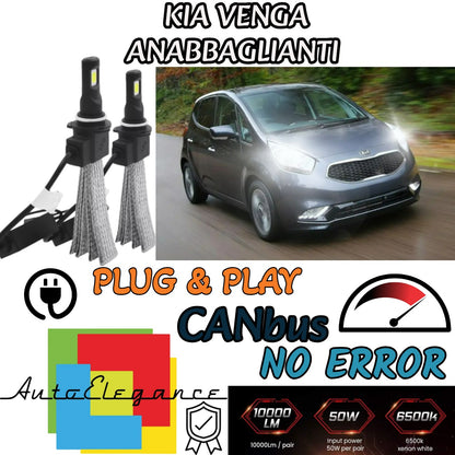 LED LOW BEAM LAMP KIT KIA VENGA LED H7 6000K WHITE NO ERROR 