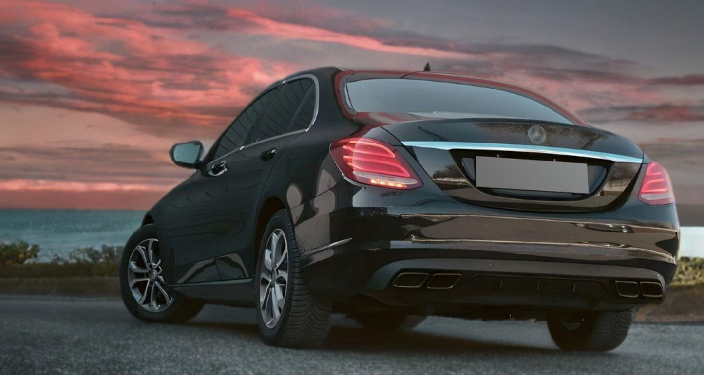 Diffusore adatto per Mercedes C-Class W205 Sedan Estate 2013-2018