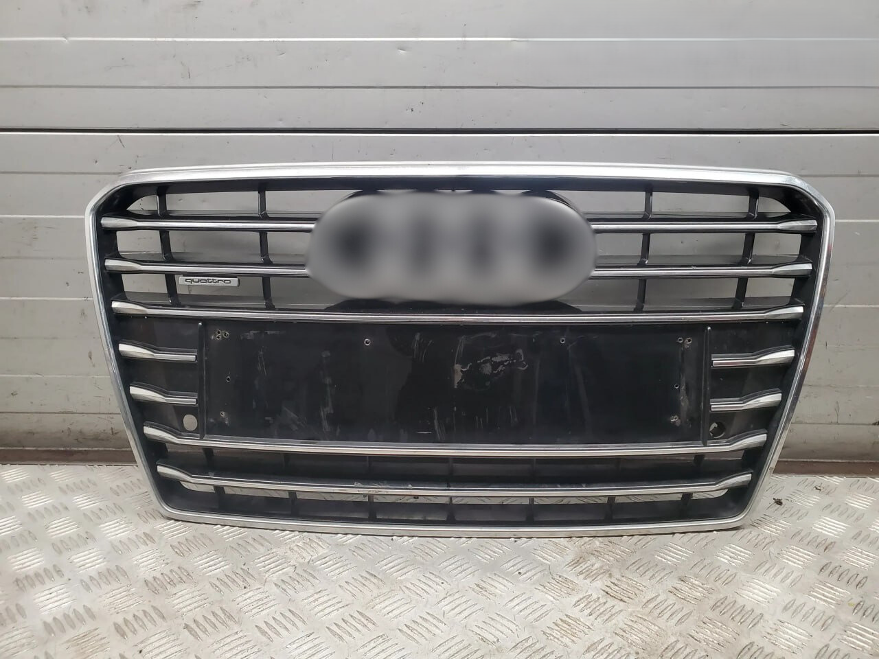 1945⭐GRIGLIA PER AUDI A7 2010-2014 LOOK S7 NERA PROFILI CROMATI⭐