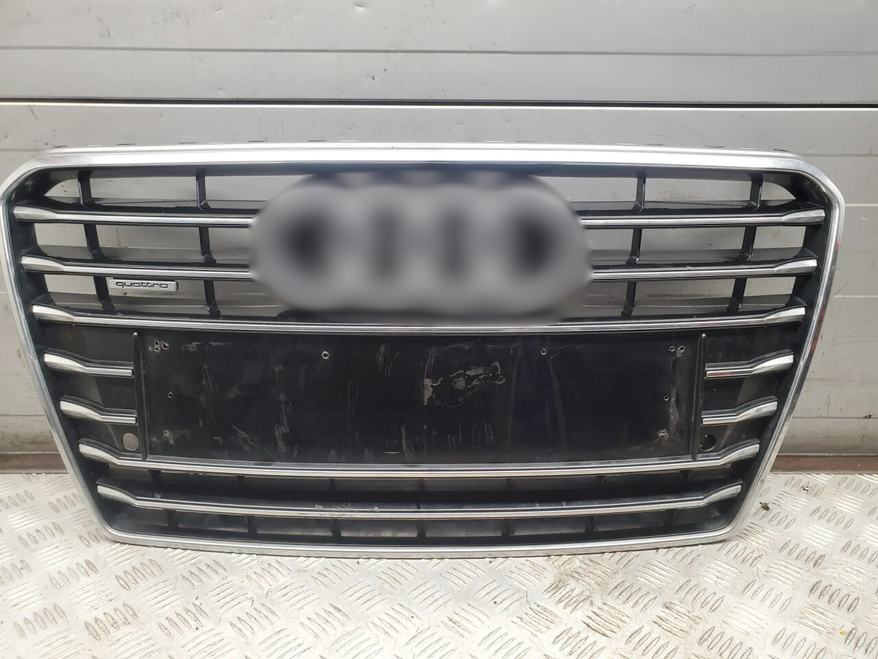 1945⭐GRIGLIA PER AUDI A7 2010-2014 LOOK S7 NERA PROFILI CROMATI⭐