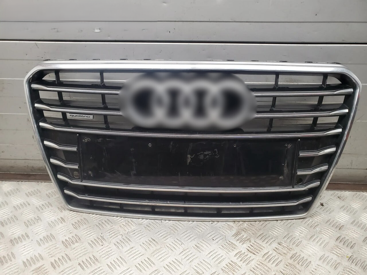 1945⭐GRIGLIA PER AUDI A7 2010-2014 LOOK S7 NERA PROFILI CROMATI⭐