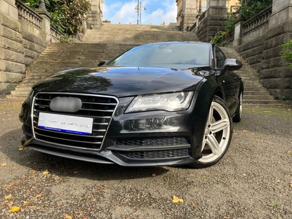 1945⭐GRIGLIA PER AUDI A7 2010-2014 LOOK S7 NERA PROFILI CROMATI⭐
