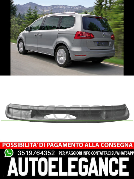 Spoiler paraurti post. nero goffrato per Volkswagen Sharan 09/10-04/15