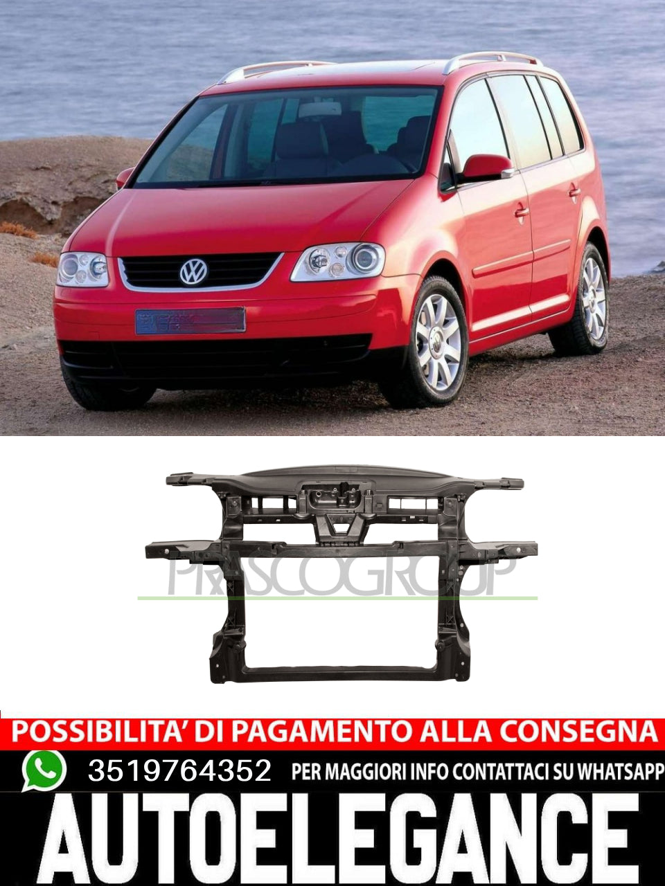 Pannellatura Anteriore COMPLETO Prasco per VW  2K0805588B