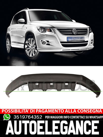 Front Lip Spoiler For VW Tiguan MK2 R-Line 2015-2020 Black 