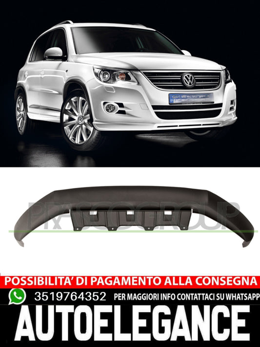 Spoiler anteriore a labbro anteriore per VW Tiguan MK2 R-Line 2015-2020 nero
