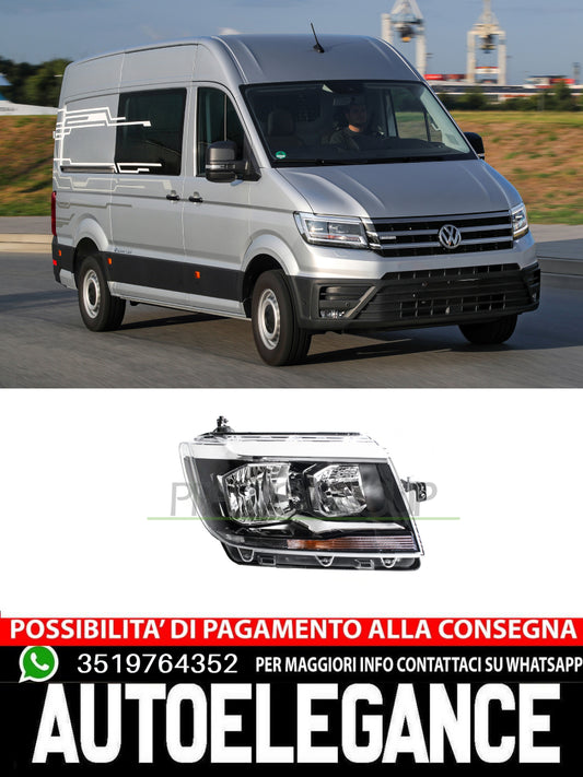 Faro fanale Prasco Dx Destro H7+H15+H21 ELETTRICO CON MOTORE per VW CRAFTER