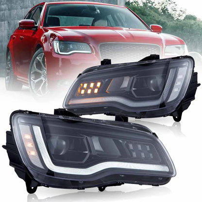 🔥Fari a proiettore LED VLAND per Chrysler 300 2011–2023🔥