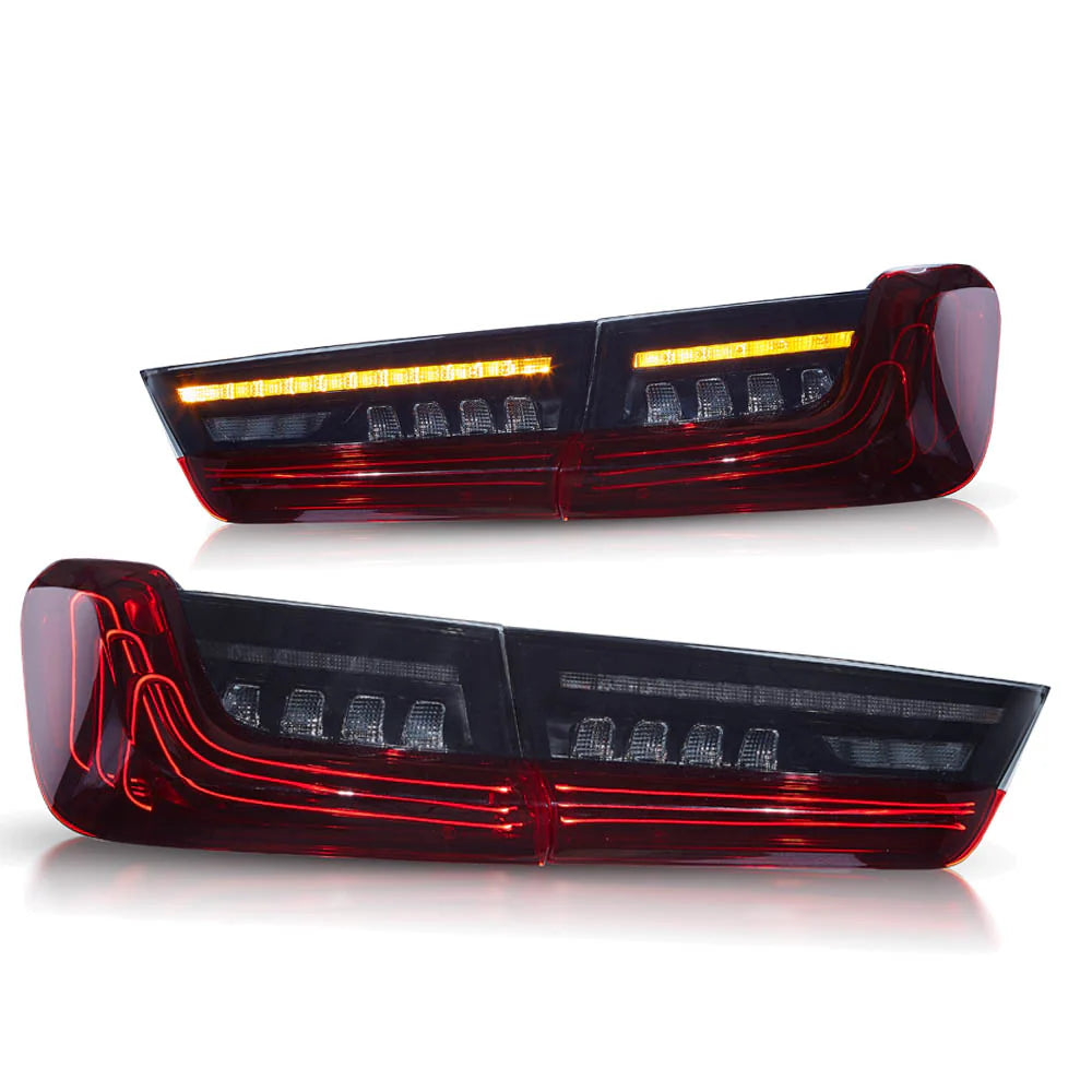 Fanali posteriori laser a LED per BMW Serie 3 G20 2019-2023 con indicatori di direzione ambra sequenziali