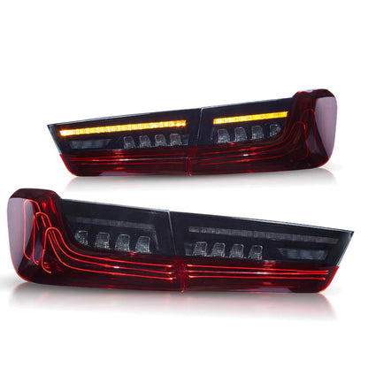 Fanali posteriori laser a LED per BMW Serie 3 G20 2019-2023 con indicatori di direzione ambra sequenziali