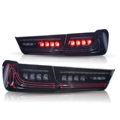 Fanali posteriori laser a LED per BMW Serie 3 G20 2019-2023 con indicatori di direzione ambra sequenziali