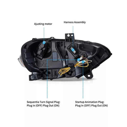 Fari a proiettore LED per Ford Mustang 2018-2023