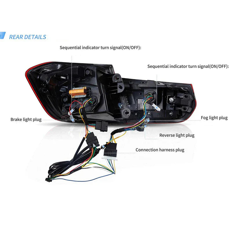 Fanali posteriori a LED per BMW Serie 3 F30 M3 F80 Laser DRL 2012-2018