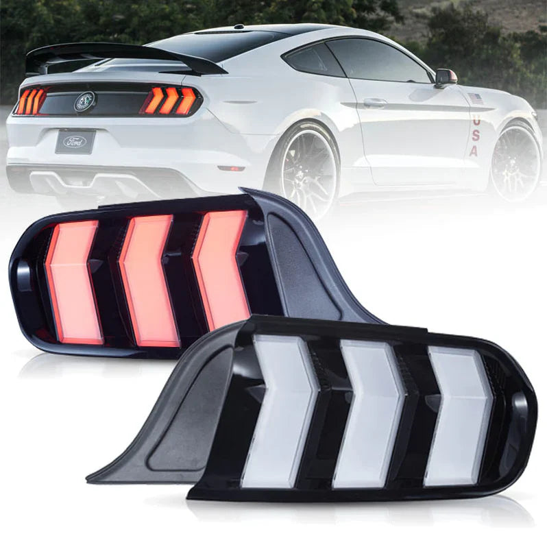 Fanali posteriori LED per Ford Mustang S550 2015-2023 con indicatori di direzione a 5 modalità