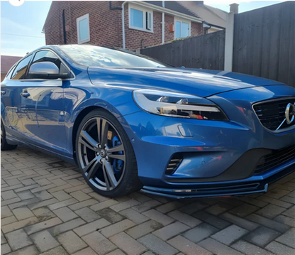 ART. 0896 SPLITTER VOLVO V40 2012-2019 R NERO LUCIDO