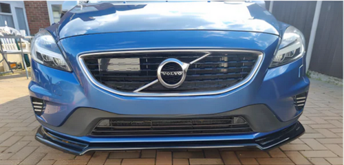 ART. 0896 SPLITTER VOLVO V40 2012-2019 R NERO LUCIDO