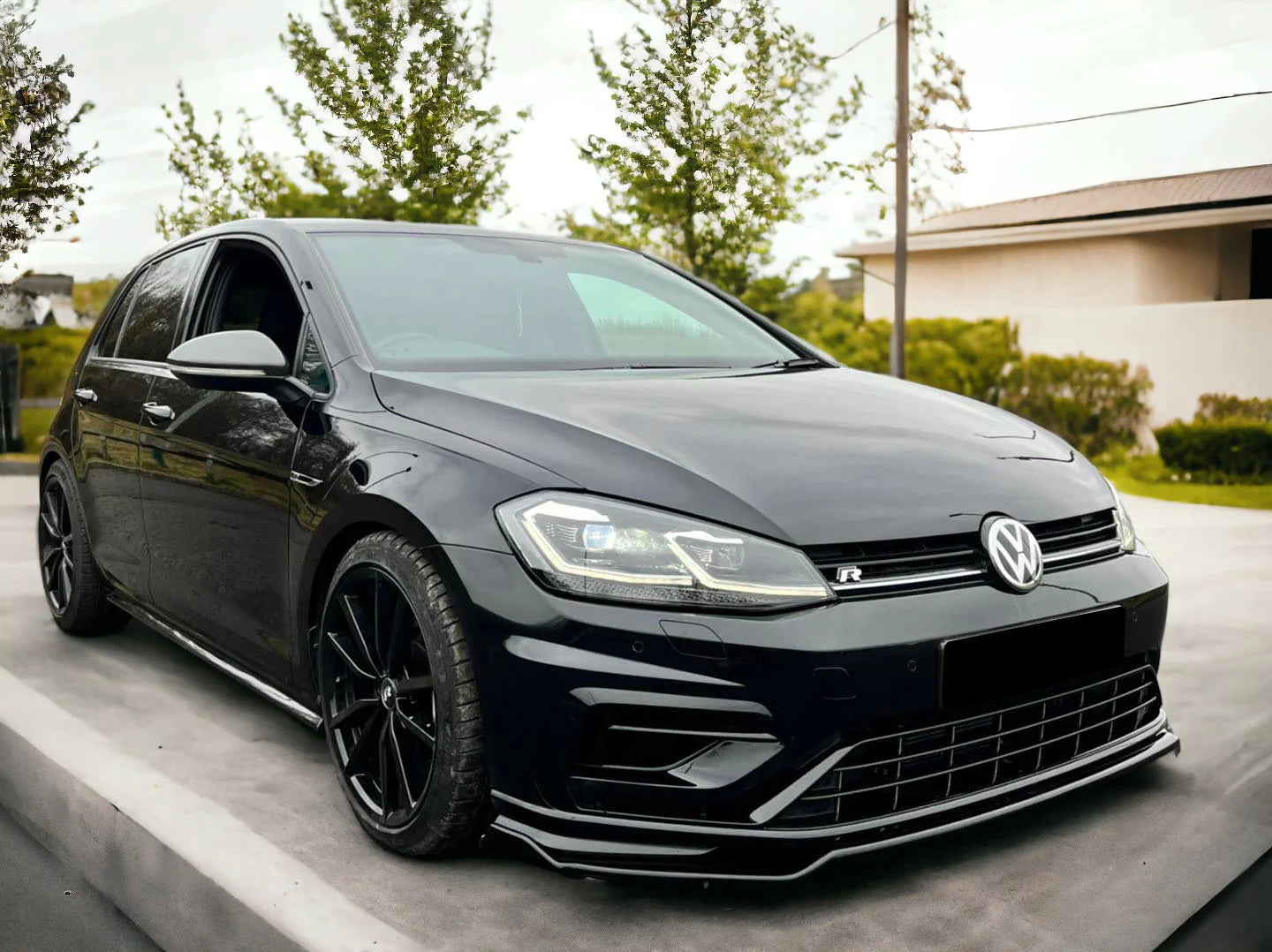 Splitter anteriore adatto per VW Volkswagen Golf MK 7.5 R 2017-2020