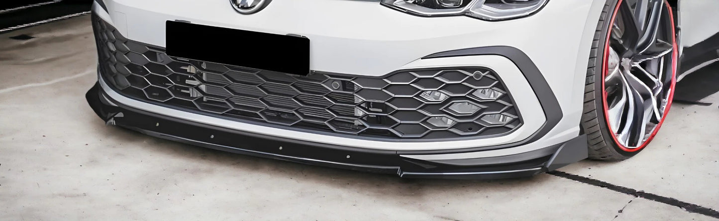 Splitter delantero versione 2 adatto per Volkswagen Golf MK 8 GTI/R Line 2020+