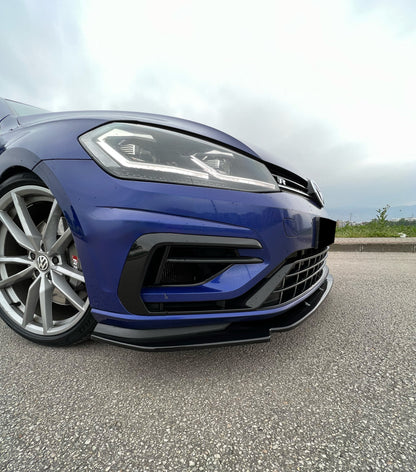 Splitter Anteriore VW VOLKSWAGEN Golf MK 7.5 R 2017-2020 Versione 3 Con ABE TÜV