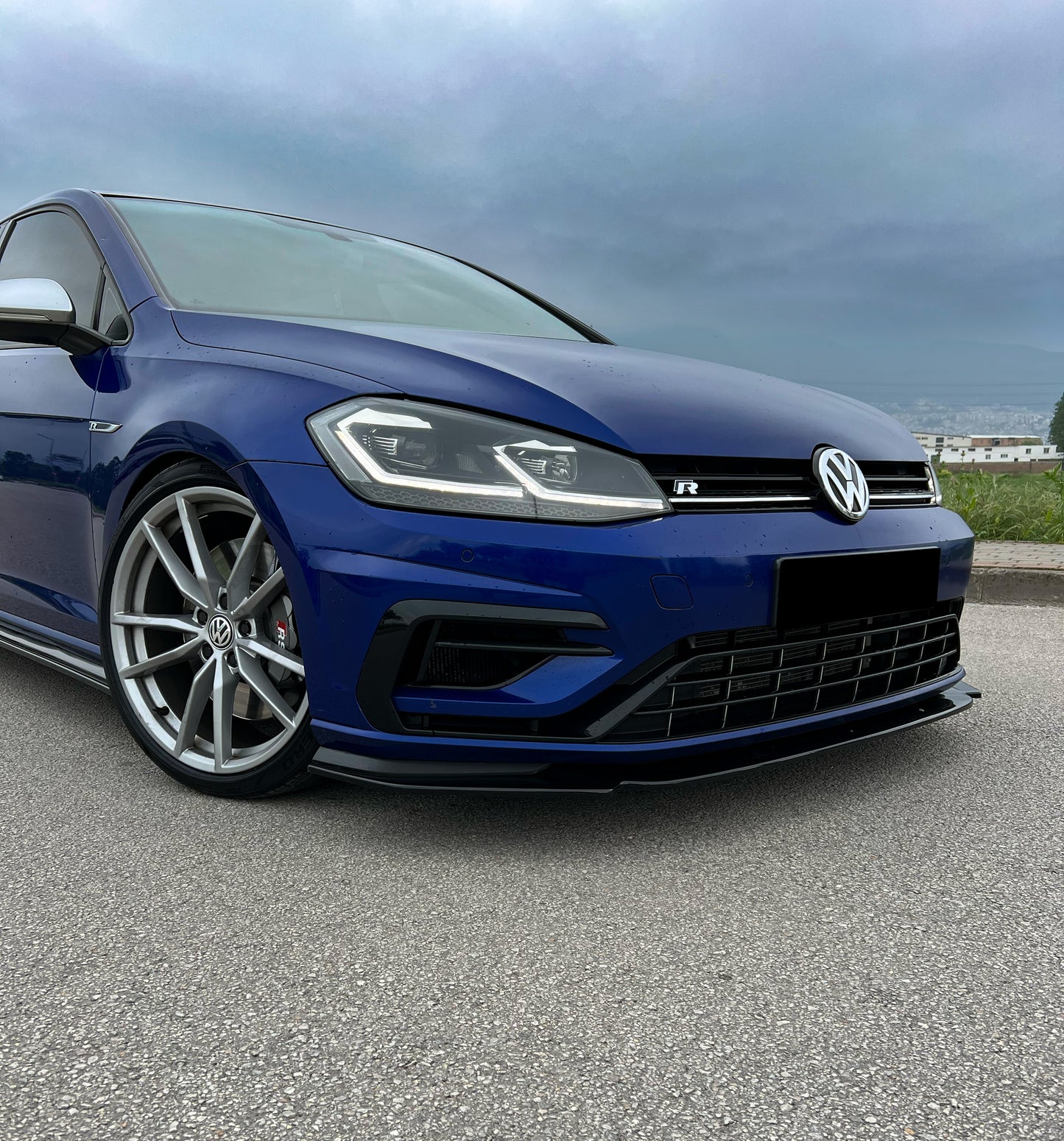 Splitter Anteriore VW VOLKSWAGEN Golf MK 7.5 R 2017-2020 Versione 3 Con ABE TÜV