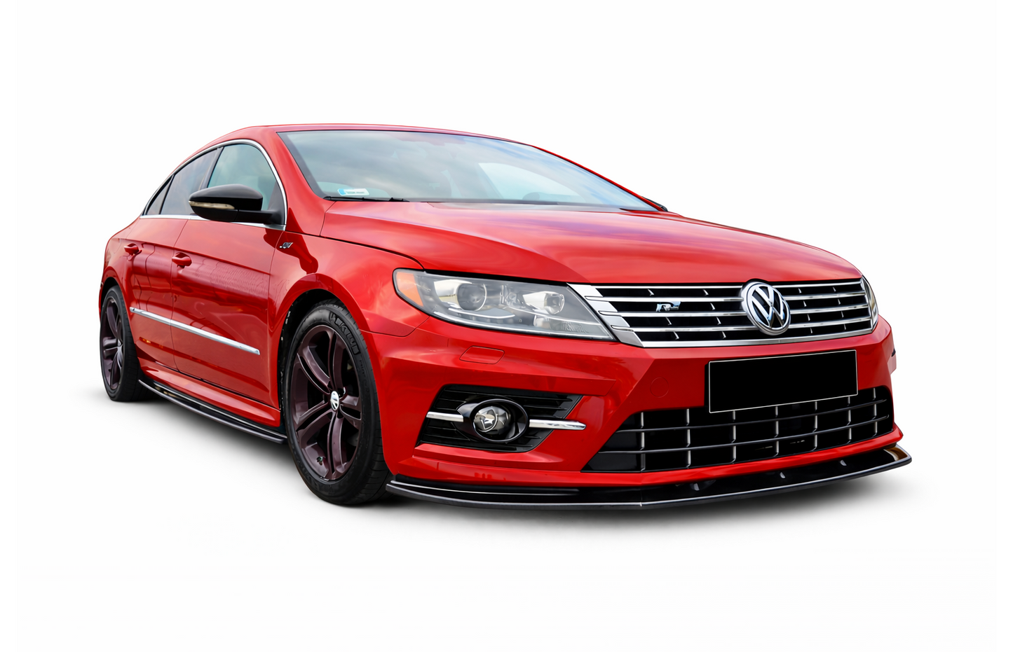 💫 Splitter Anteriore Nero Lucido per VW Passat CC R Line 2008-2011💫