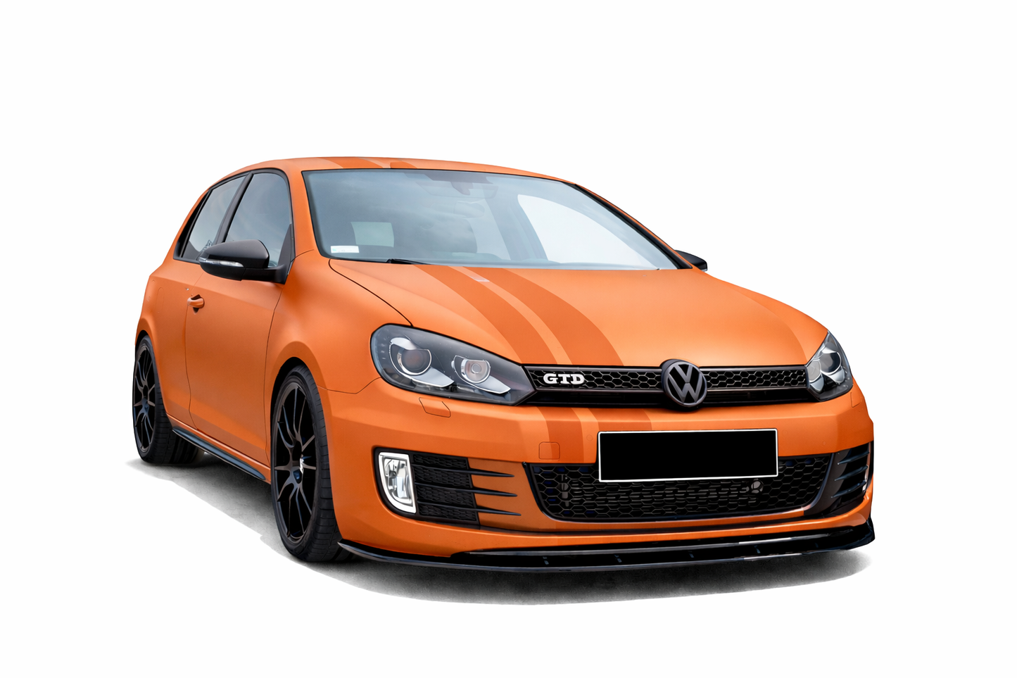 💫 Splitter Anteriore V2 Nero Lucido per Golf 6 GTI 2008-2012💫