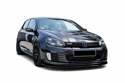 💫 Splitter Anteriore V2 Nero Lucido per Golf 6 GTI 2008-2012💫