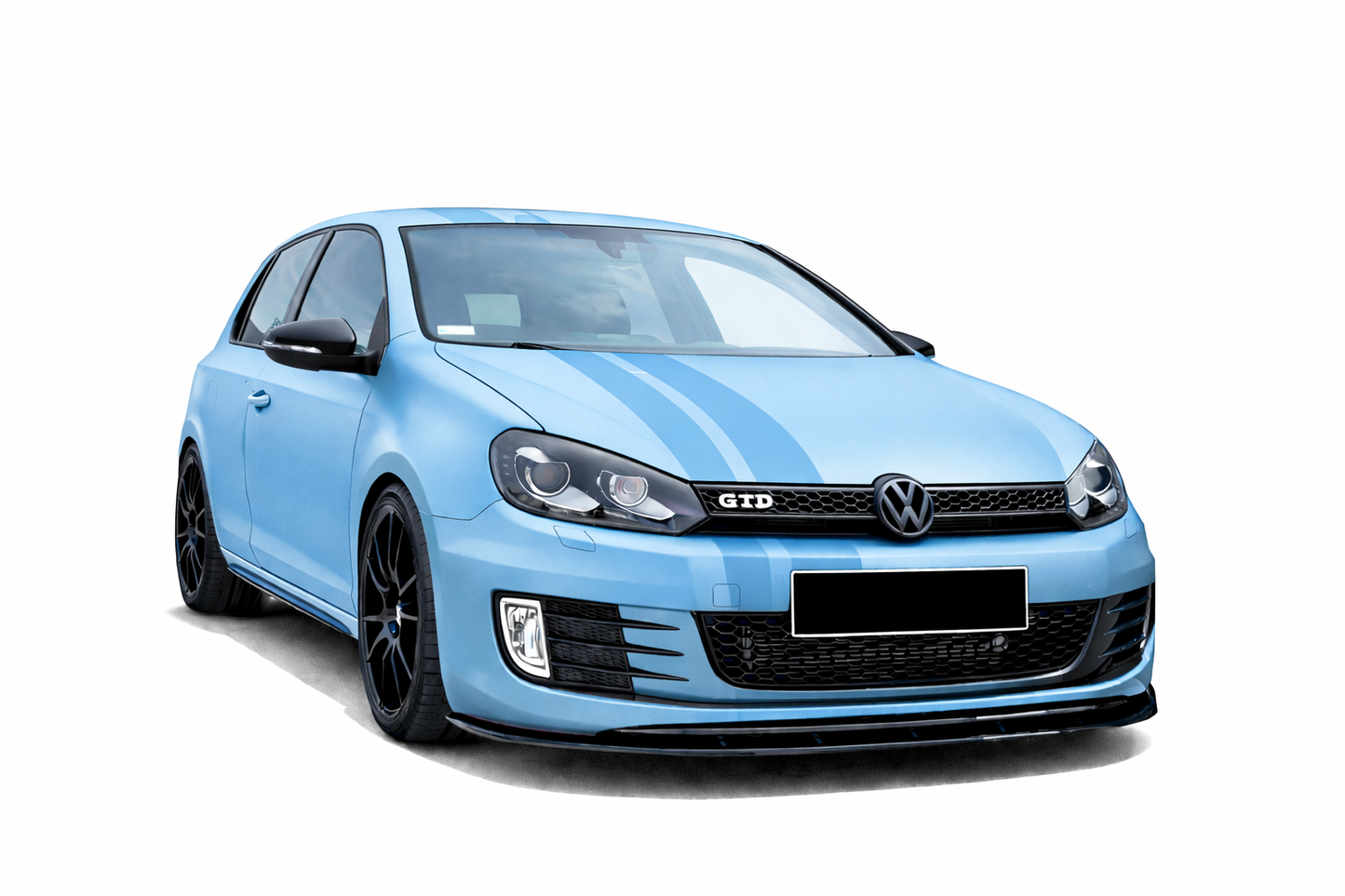 💫 Splitter Anteriore V2 Nero Lucido per Golf 6 GTI 2008-2012💫