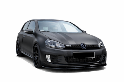 💫 Splitter Anteriore V2 Nero Lucido per Golf 6 GTI 2008-2012💫