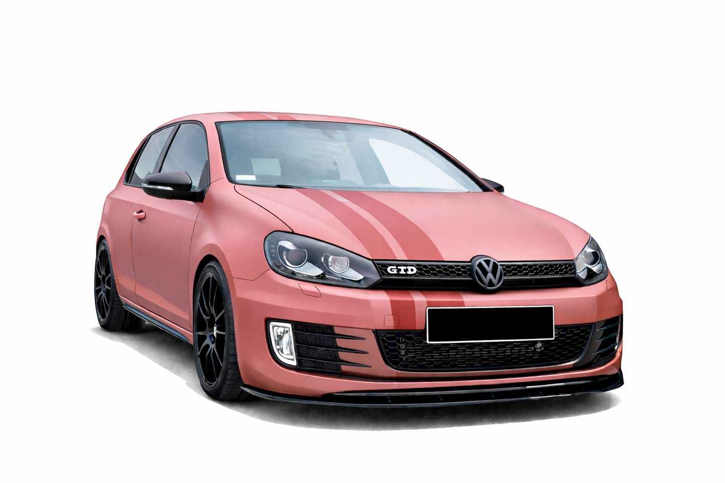 💫 Splitter Anteriore V2 Nero Lucido per Golf 6 GTI 2008-2012💫