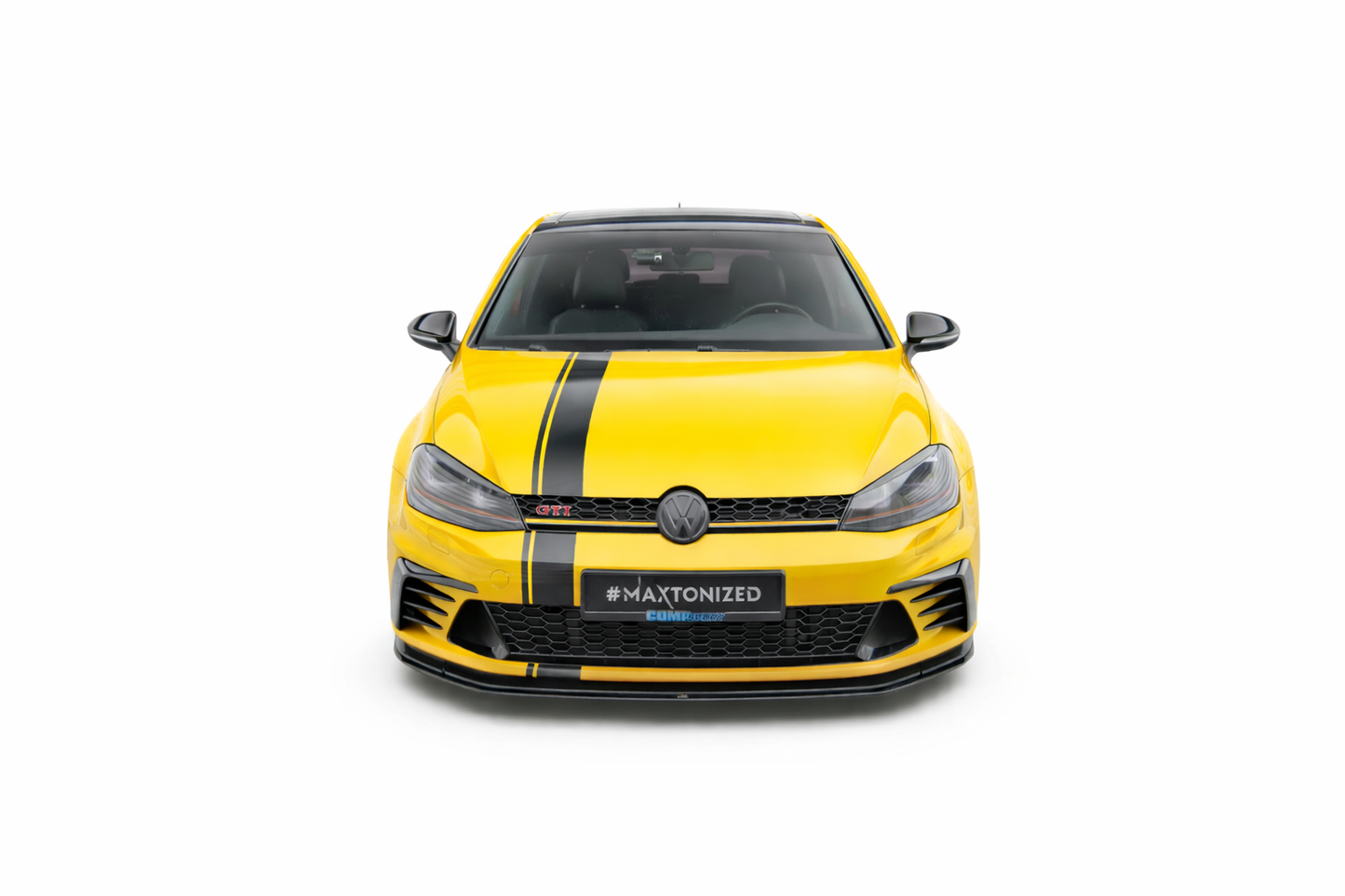 💫ART.9315 Splitter Anteriore Nero Lucido per VW Golf GTI Clubsport Mk7 2013-2016💫