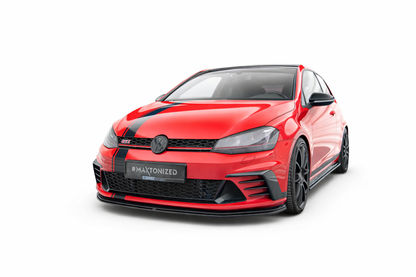 💫ART.9315 Splitter Anteriore Nero Lucido per VW Golf GTI Clubsport Mk7 2013-2016💫