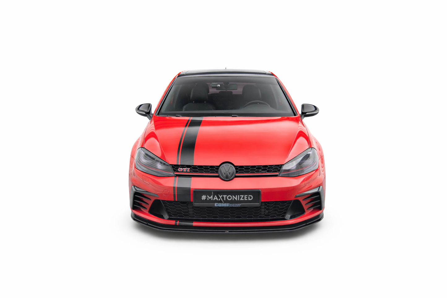 💫ART.9315 Splitter Anteriore Nero Lucido per VW Golf GTI Clubsport Mk7 2013-2016💫