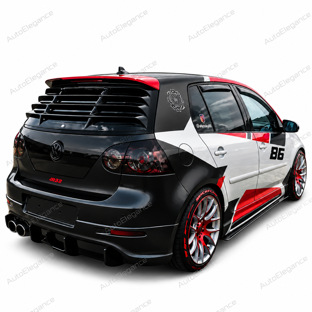 BODYKIT E36 + COUPE REAR LIGHTS WITH WHITE INDICATOR