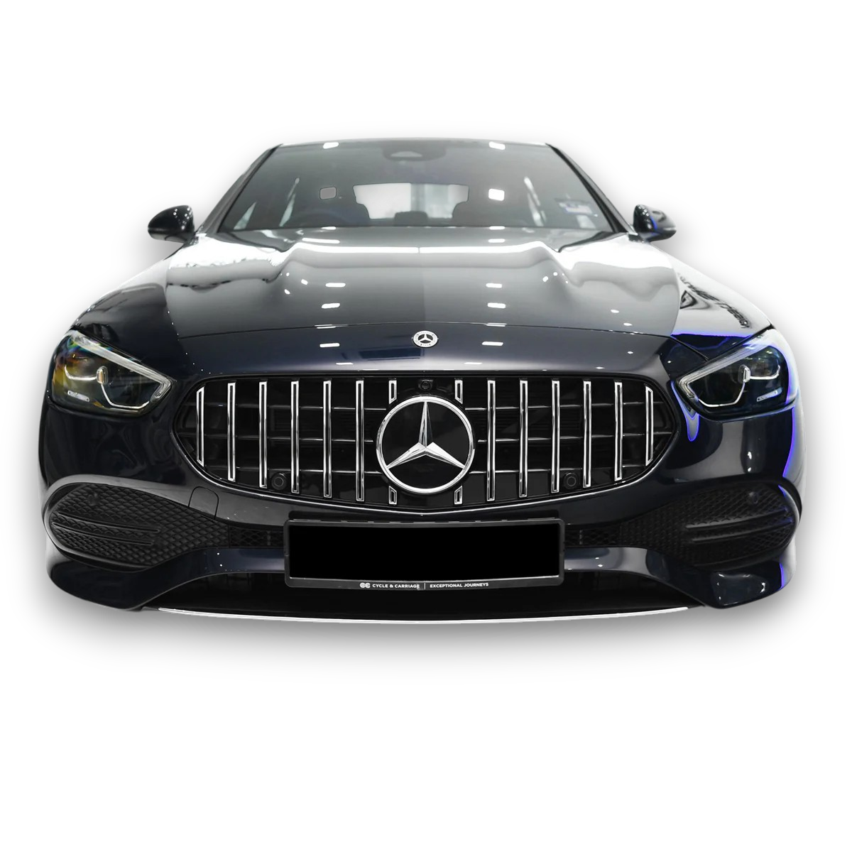 💫ART.9168 GRIGLIA SPORTIVA NERO CROMATO per MERCEDES W206 / S206 21-💫