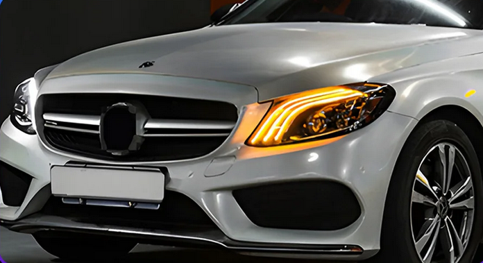 💕ART.8344  FARI ANTERIORI MERCEDES CLASSE C  W205 LED 2014-2020 💕