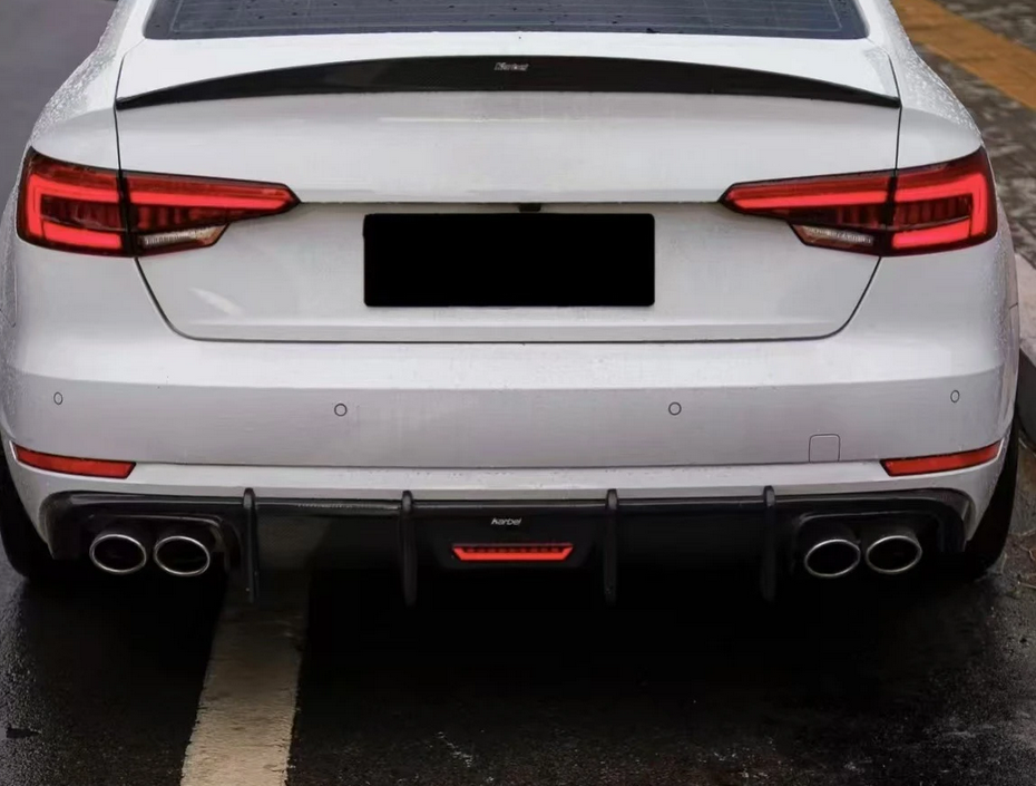 💕ART.8200 DIFFUSORE AUDI A4 B9 CARBONIO SLINE CON TERZO STOP LED 💕