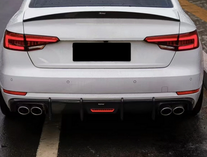 💕ART.8200 DIFFUSORE AUDI A4 B9 CARBONIO SLINE CON TERZO STOP LED 💕