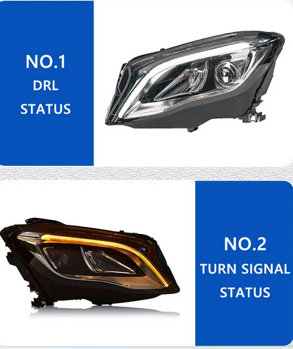 💕ART.4860 FARI  ANTERIORI FULL FULL LED Mercedes-Benz GLA X156 2015-2020💕