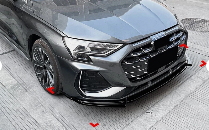 💕ART.8335 SPLITTER Audi A3 S3 S Line 8Y FACELIFT Nero Lucido 2024+💕