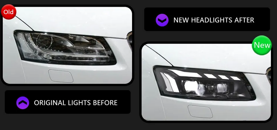 💕ART.8381 FARI ANTERIORI FULL FULL LED Audi A5 2008-2011💕